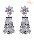 Kriaa Graceful Purple Earrings