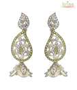 Kriaa Paisley Green Earrings