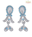 Kriaa Royal Blue Stone Earrings