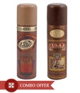 Lomani Men Body Spray (Cigar, El Paso) Pack of 2-Each 200 ml