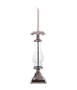 Live n Style Beautiful Glass & Aluminium Candle Holder