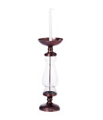 Live n Style Antique Aluminium & Glass Candle Holder