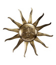 Live n Style Brass Sun Wall Decor
