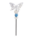 Live n Style Adorable Iron & Stone Garden Stick