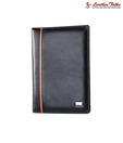 Leather Talks Black & Orange Leather Folder