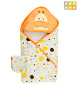 Mee Mee Baby Towel W/ Hood-Orange & White For Kids