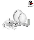 Mosaic Stainless Steel Dinner Set 45 Pcs