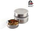Mosaic Stainless Steel Lid Bowl-Set Of Three