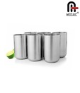 Mosaic Stainless Steel Set of 6 Glasses