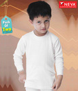 Neva Off-White Pack of Two Thermal T-Shirts For Kids