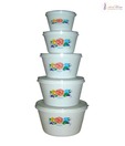 Ideal Home Conical Lid Bowl Set - 5 Pcs