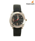 Fastrack Cute Black Leather Watch