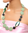 Spyra Green Lava Stone Neckpiece