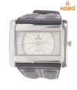 Horo Grey Black Strap Watch