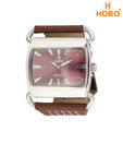 Horo Brown Thick Strap Watch