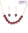 Niharikaa Pearls Crystal & Pearl Combination Necklace Set