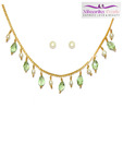 Niharikaa Pearls Crystal & Pearl Fancy Necklace Set