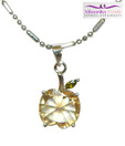 Niharikaa Pearls Yellow Apple Chain Pendant