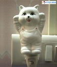 Kytes India LED Night Lamp With Aroma Diffuser- Cat Shape
