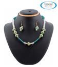 Vendee Fashions Appealing Green Necklace Set