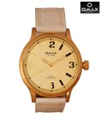 Omax Pleasing Black-Gold Watch
