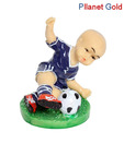 Pllanet Gold Playing Kid Showpiece
