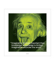 Albert Einstien (I-quote) (15.7 x 15.7 Inches)