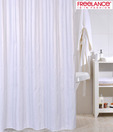 Freelance Striped White Shower Curtain
