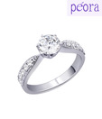 Peora Appealing CZ Solitaire Ring