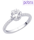 Peora Gleaming Sterling Silver Ring