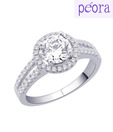Peora Dazzling CZ Ring