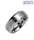 Peora Finely Polished Tungsten Ring
