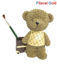 Pllanet Gold Cute Big Brown Teddy Pen Holder