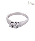 Silvera Elegant Sterling Silver CZ Ring