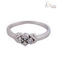 Silvera Endearing Sterling Silver CZ Ring
