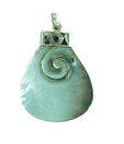Indian Silver Amethyst Pendant