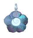 Indian Silver Floral Multi-hue Pendant