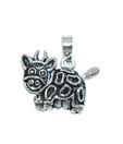 Indian Silver Cute Cow Pendant