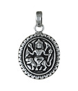 Indian Silver Holy Durga Silver Pendant