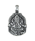 Indian Silver Celestial Lord Ganesha Pendant