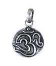 Indian Silver Exuberant Silver Om Pendant