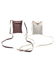 Rediscover Fashion Dark Brown & Off White Mobile Pouch Combo