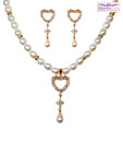 Niharikaa Heart Drop Pendent Set