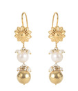 Rajdhani Floral Pearl Earrings