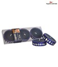 Fragrance World Set of 3 Blue Beaded Candles