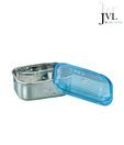 JVL Blue Rectangular Lid Bowl-200 ml