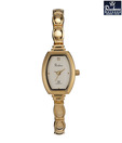 Rochees Tonneau Gold Tone Watch
