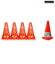 Speed Up 4 Pc. Collapsible Marker Cone Set