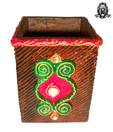 Ratoomal Embellished Wooden Pen Stand