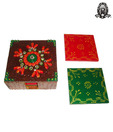 Ratoomal Exquisite Wooden Coaster Set